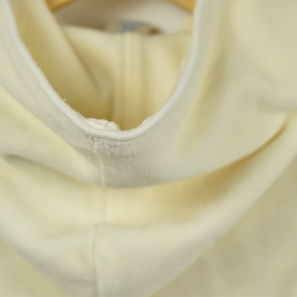 Soft velour cream hooded jacket - Picture 5 of 5